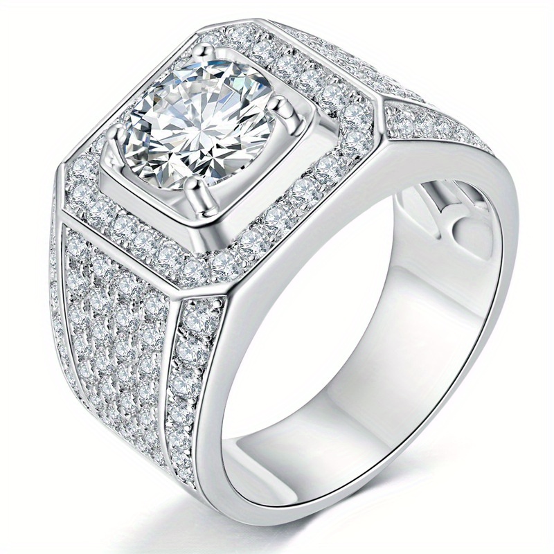 Men's S925 Moissanite Ring, Noble Temperament Gift
